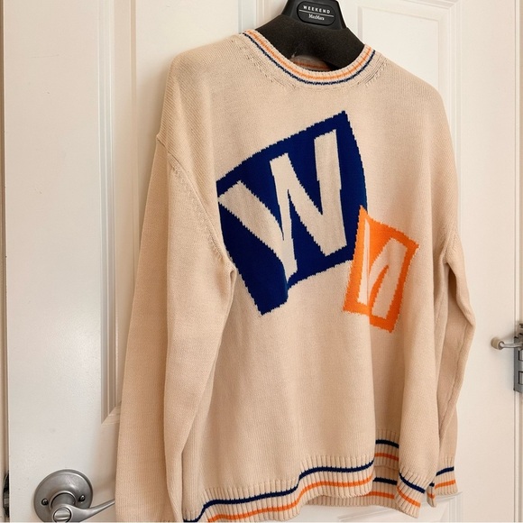Weekend Max Nara Label-cut Cotton Blend Yarn Sweater Sz: Small US4/6 Fall/Winter - Picture 7 of 15